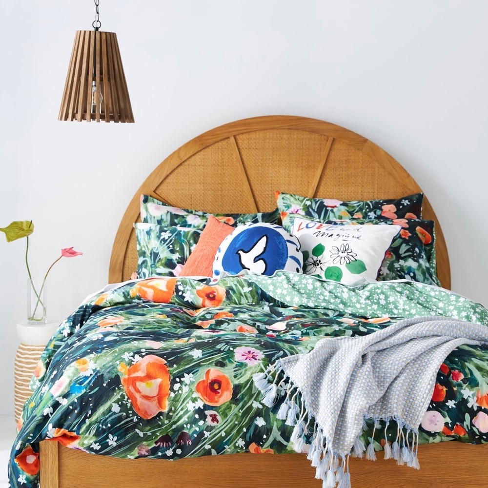 Anthropologie Full Bedding Set- Holly Organic Cotton